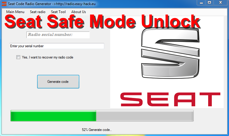How To unlock SEAT radio code SAFE MODE