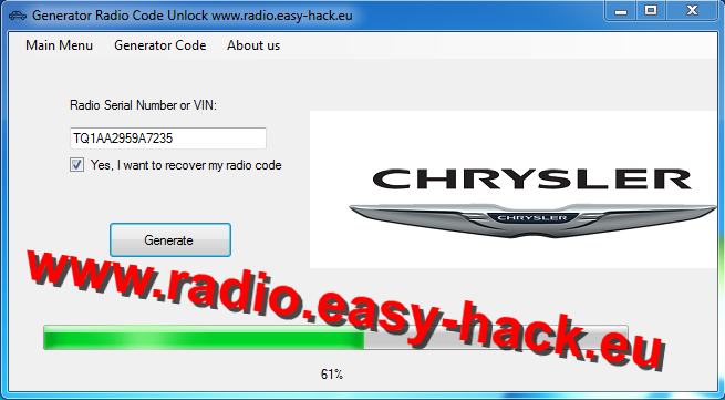 easy hack eu radio code