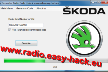 Skoda radio code calculator Unlock Any Car