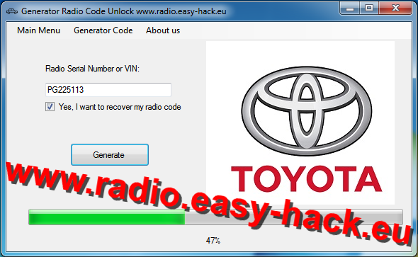 easy hack eu radio code