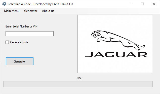 jaguar radio code free